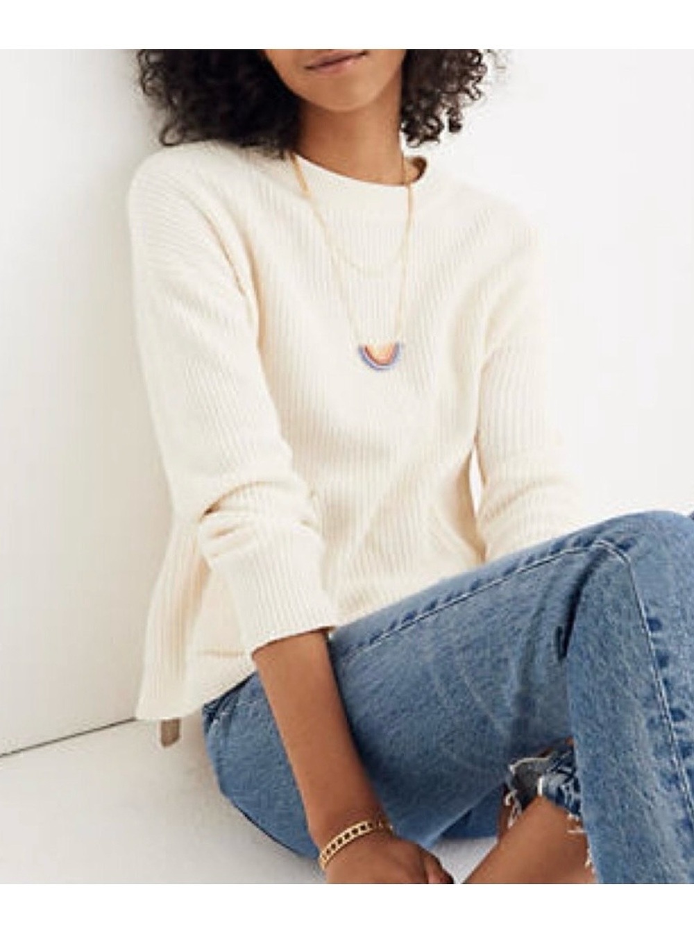Madewell Patch Pocket Pullover Sweater - Never Worn